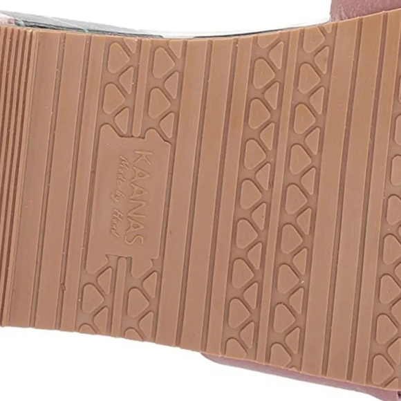 KAANAS Women's Galera Printed Pool Slide with Bow Fashion Sandal 8 NWOT - Picture 7 of 9